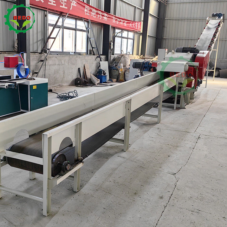 55 kW 590 tours par minute Machine de concassage de bois commercial type tambour Déchiqueteur Trempeuse lourde