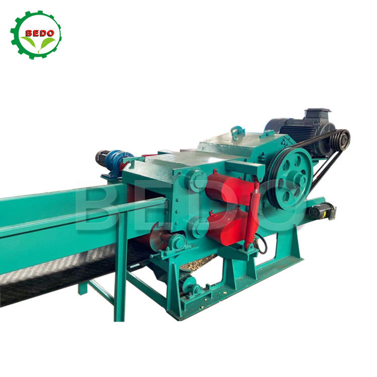 Machine électrique de fabrication de copeaux de bois de bambou de 380V 8-10T/H Chipper à tambour industriel