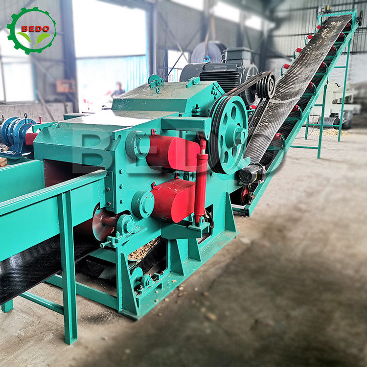 Économie d'énergie électrique tronc de bois tronc d'arbre déchiqueteur machine à papier moulin industriel type tambour déchiqueteur