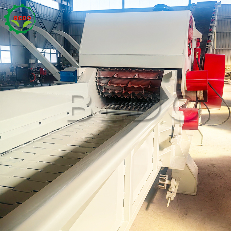 Machine de déchiquetage de bois de 235 ch 700x400 mm entrée 2 pièces lames de travail lourd Tambour de déchiquetage de bois type déchiquetage industriel