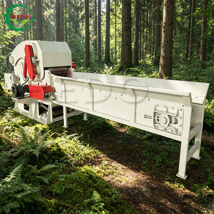 Machine de déchiquetage de biomasse à coco Husk 75KW électrique pour l'Indonésie