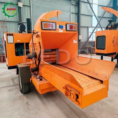 Machine à déchiqueter à base de bois à branche de brousse à moteur moteur hydraulique