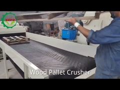 Machine de concassage de bois à palettes industrielles à haut rendement 160 kW