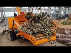 Puissance élevée auto-alimentation du jardin déchets feuilles de branche d'arbre machine de déchiquetage