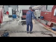 Machine de déchiquetage de bois à tambour à branche d'arbre à déchets lourds 110 kW